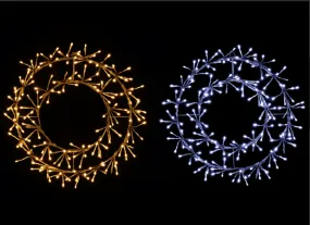 LED Gold/Silver Twinkling Sparkle Wreath (45cm)