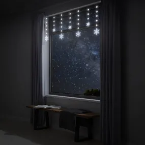 LED Snowflake Dual-Size Curtain 2 Asst