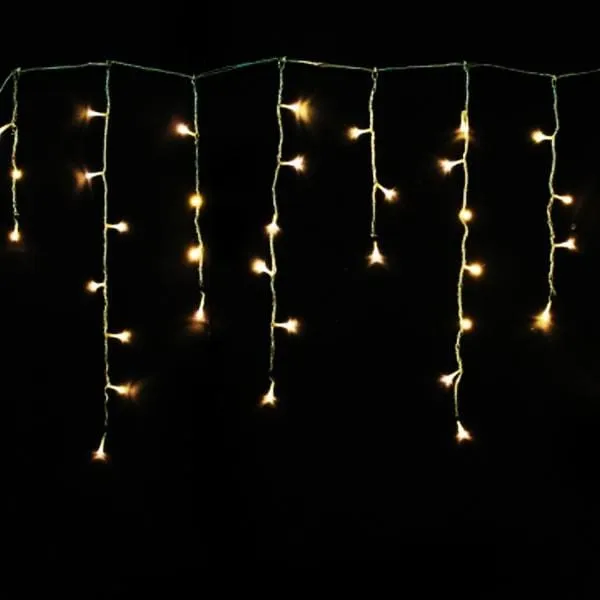 LED Warm White Icicle Lights (30m)