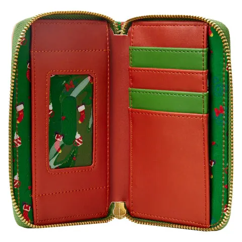 LF Disney Mickey Minnie Hot Cocoa Fireplace ZipAround Wallet