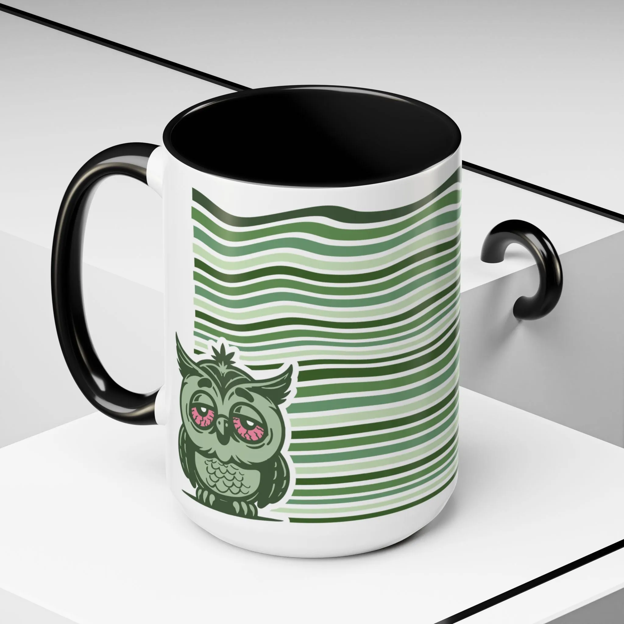 LIL GREEN BUDS - "Kush" the Owl - Accent Mug