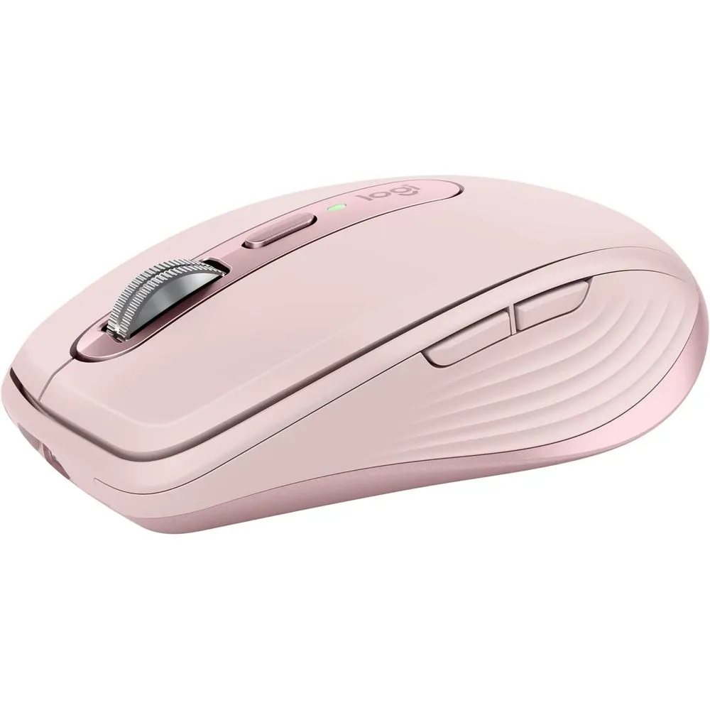 Logitech 910-006927 MX Anywhere 3S Compact Wireless Mouse, Fast Scrolling, 8K DPI Tracking, Quiet Clicks, USB C, Bluetooth, Windows PC, Linux, Chrome, Mac - Rose