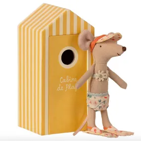 Maileg Beach Mouse Big Sister in Cabin