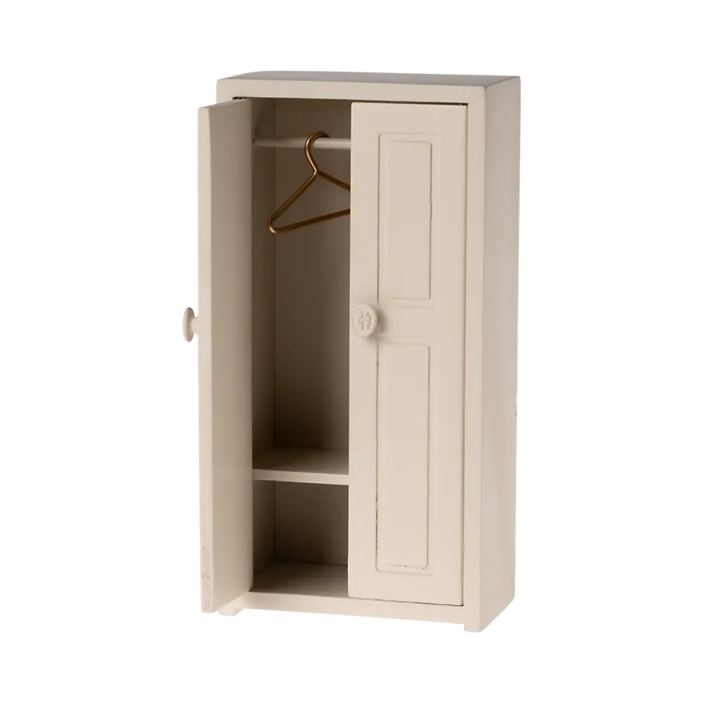 Maileg mice wooden closet - cream
