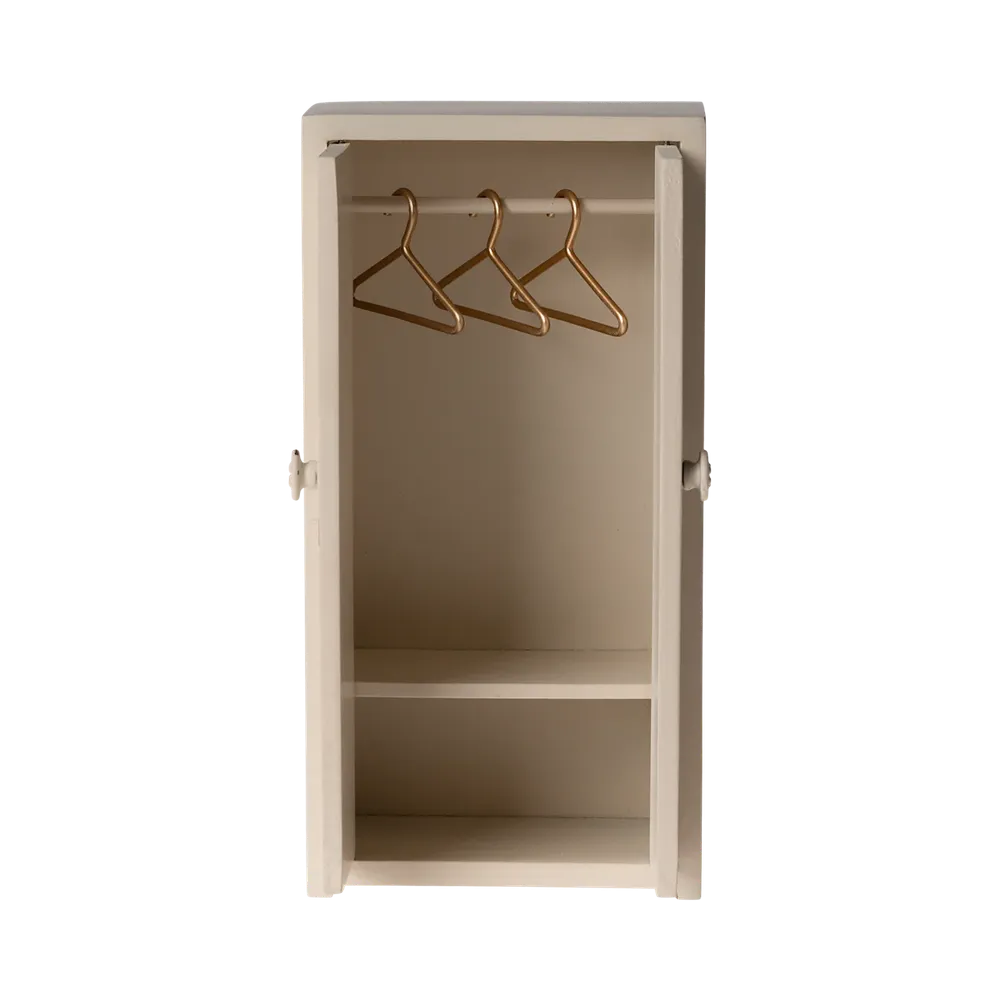 Maileg mice wooden closet - cream