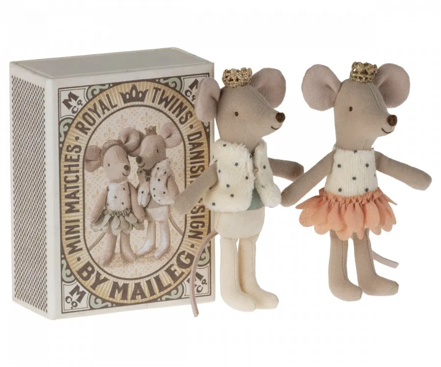 Maileg | Royal Twins Mice, Little Brother & Sister in Box