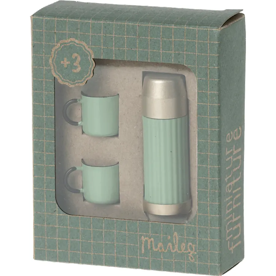 Maileg - Thermos And Cups Mint