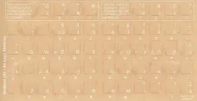 Maltese Keyboard Stickers - Labels - Overlays with White Characters for Black Computer Keyboard