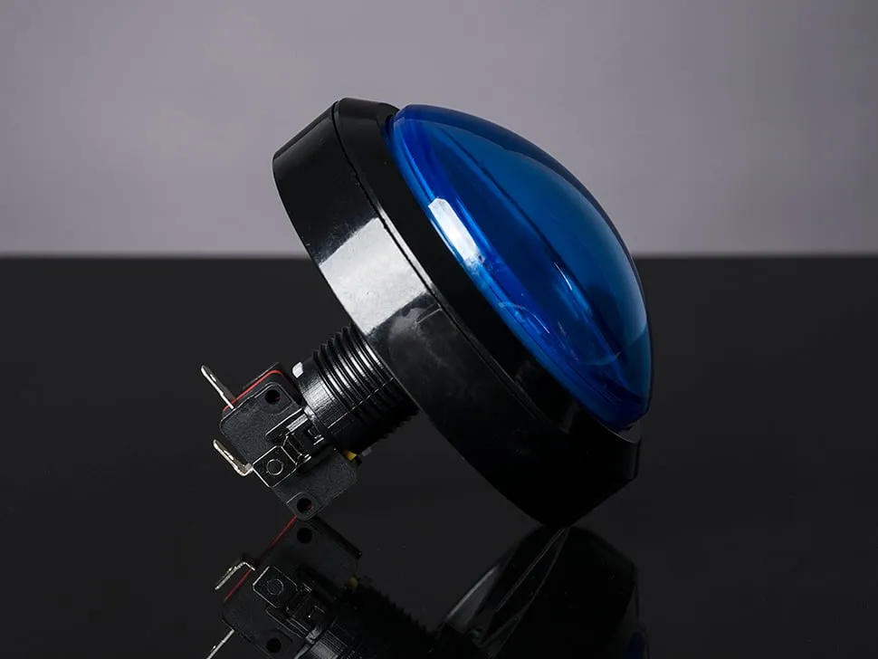 Massive Arcade Button with LED - 100mm Blue