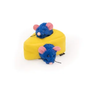 Mice 'n Cheese ZippyClaws Burrow Plush Cat Toy