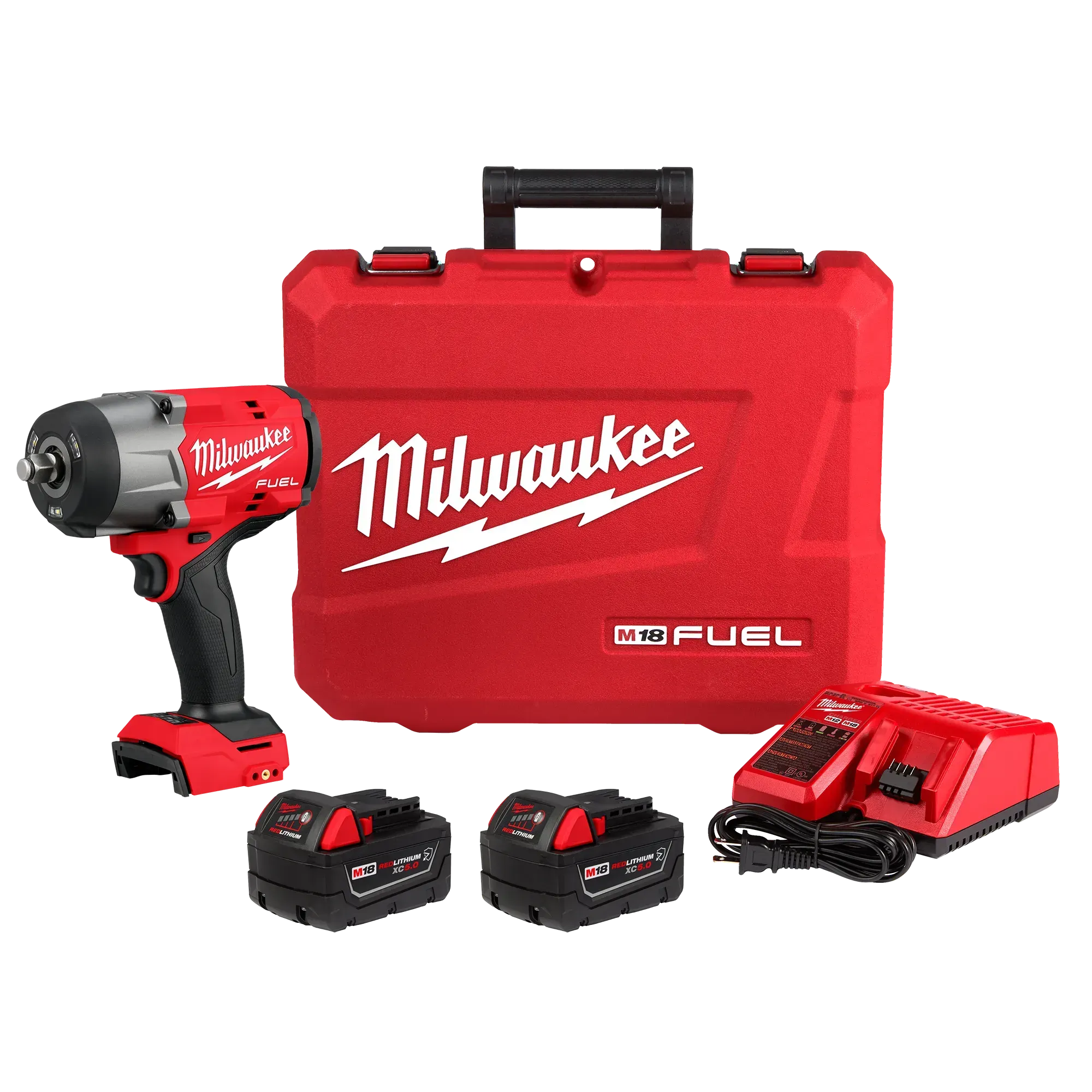 Milwaukee 2967-22 M18 Fuel 1/2" High Torque Impact Wrench Kit