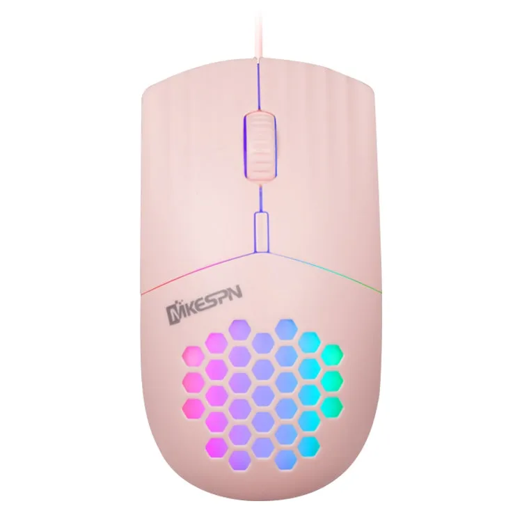 MKESPN SXS-838 Type-C Interface RGB Hollow Wired Mouse