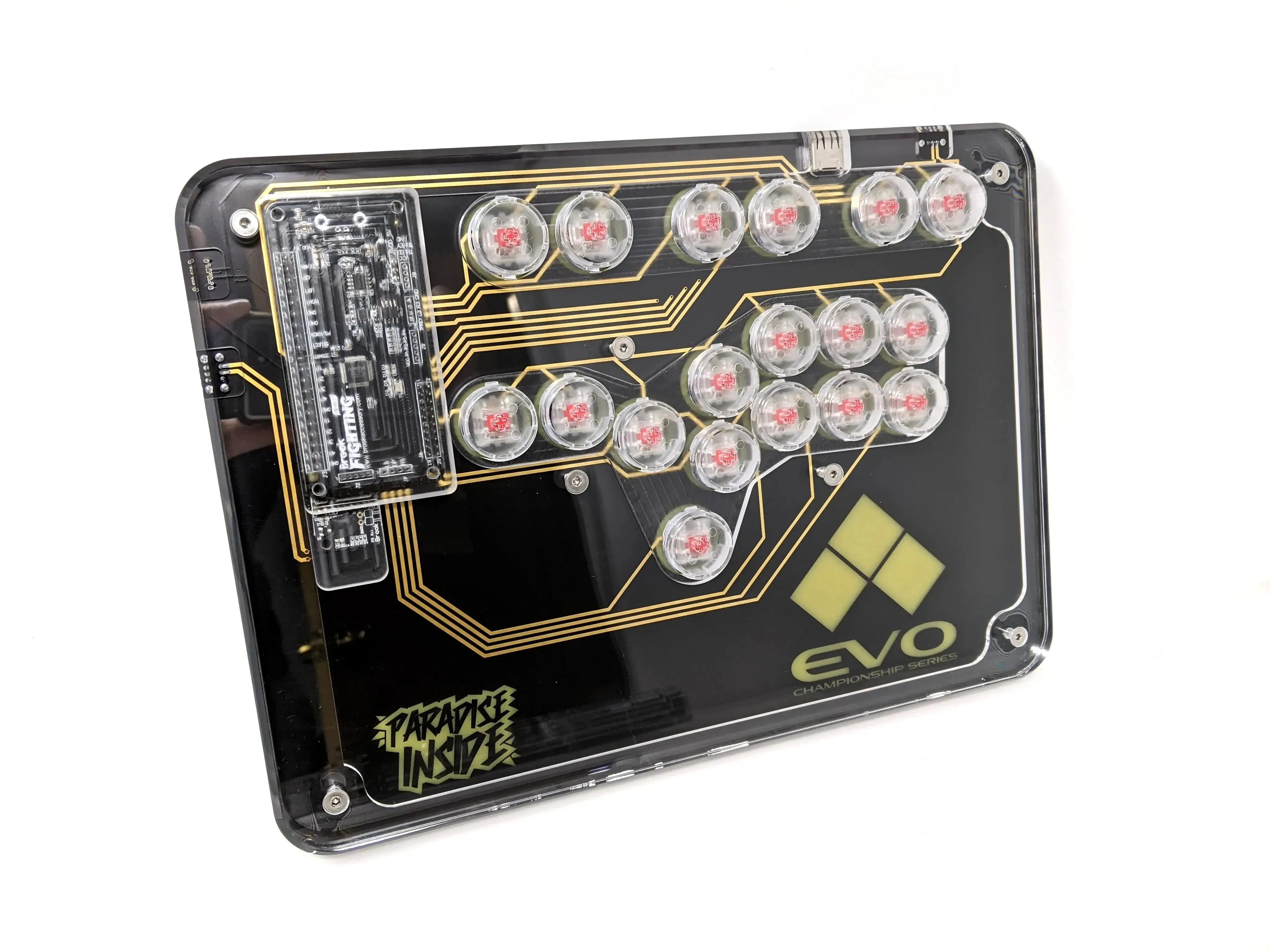 MPress Fighting Case Evo Custom Edition - BLACK PCB   Silver Trace