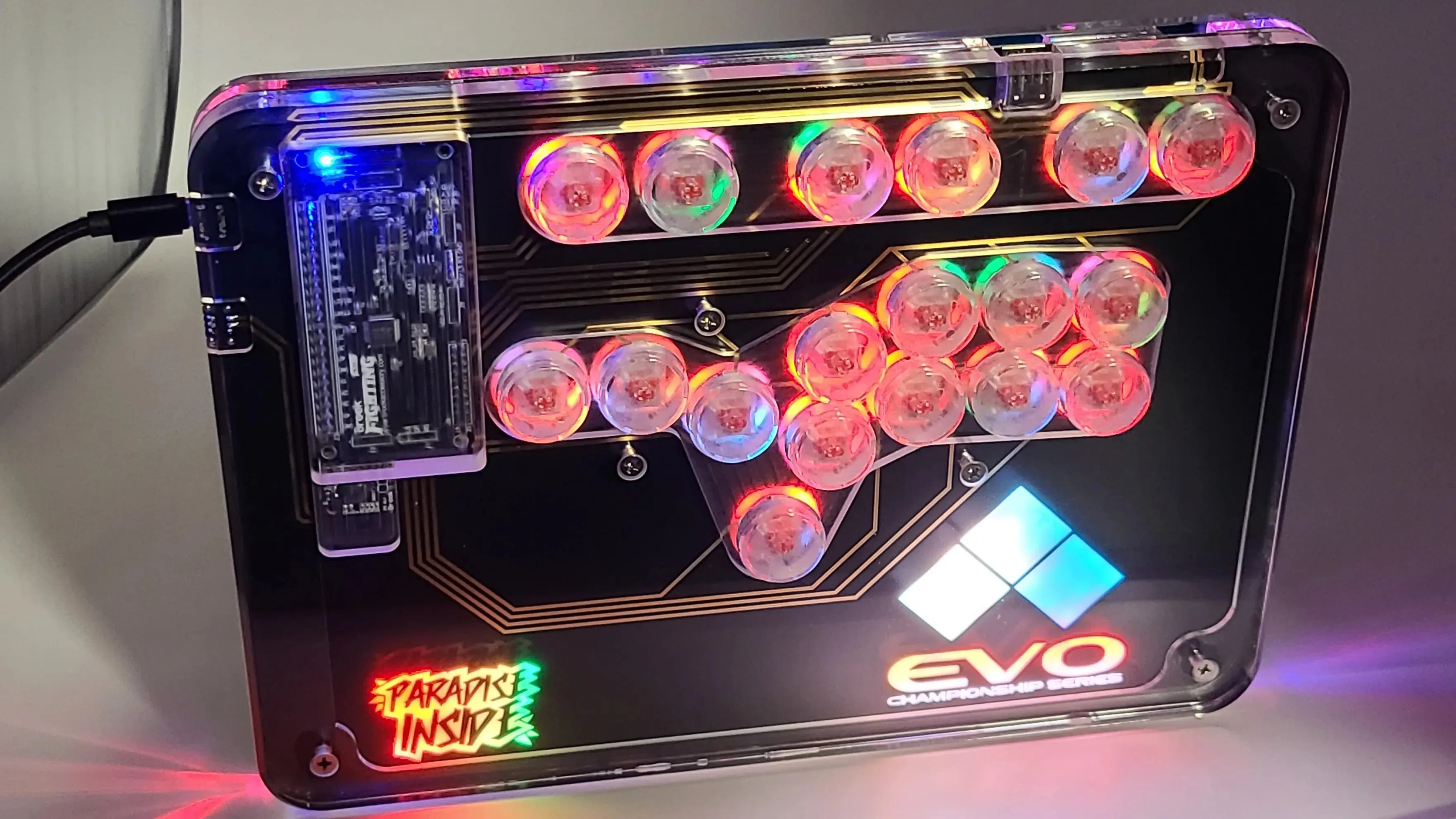 MPress Fighting Case Evo Custom Edition - BLACK PCB   Silver Trace