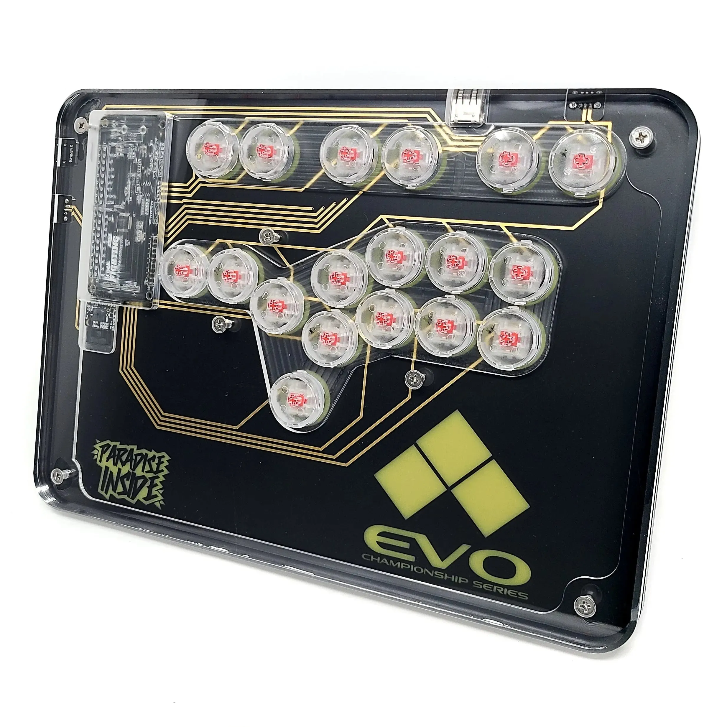 MPress Fighting Case Evo Custom Edition - BLACK PCB   Silver Trace