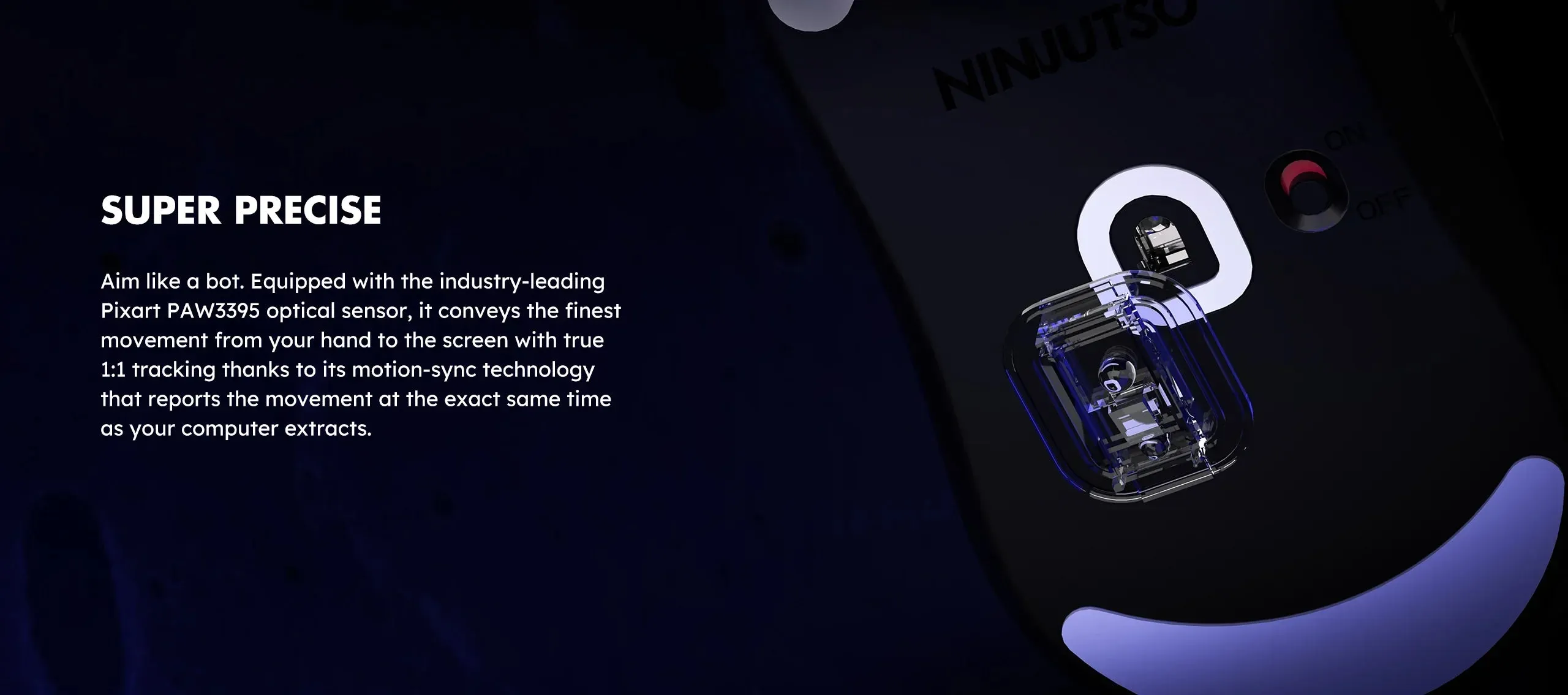 Ninjutso Sora V2 Wireless Gaming Mouse - White