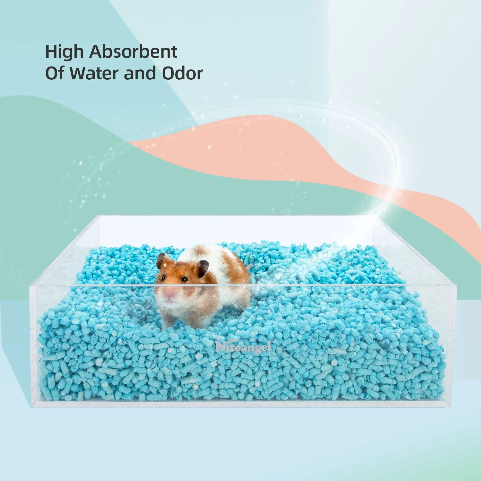 Niteangel Hamster Paper Pellets Bedding: - for Syrian Dwarf Hamsters Gerbils Mice Mouse Lemming Degus or Other Small-Sized Pets