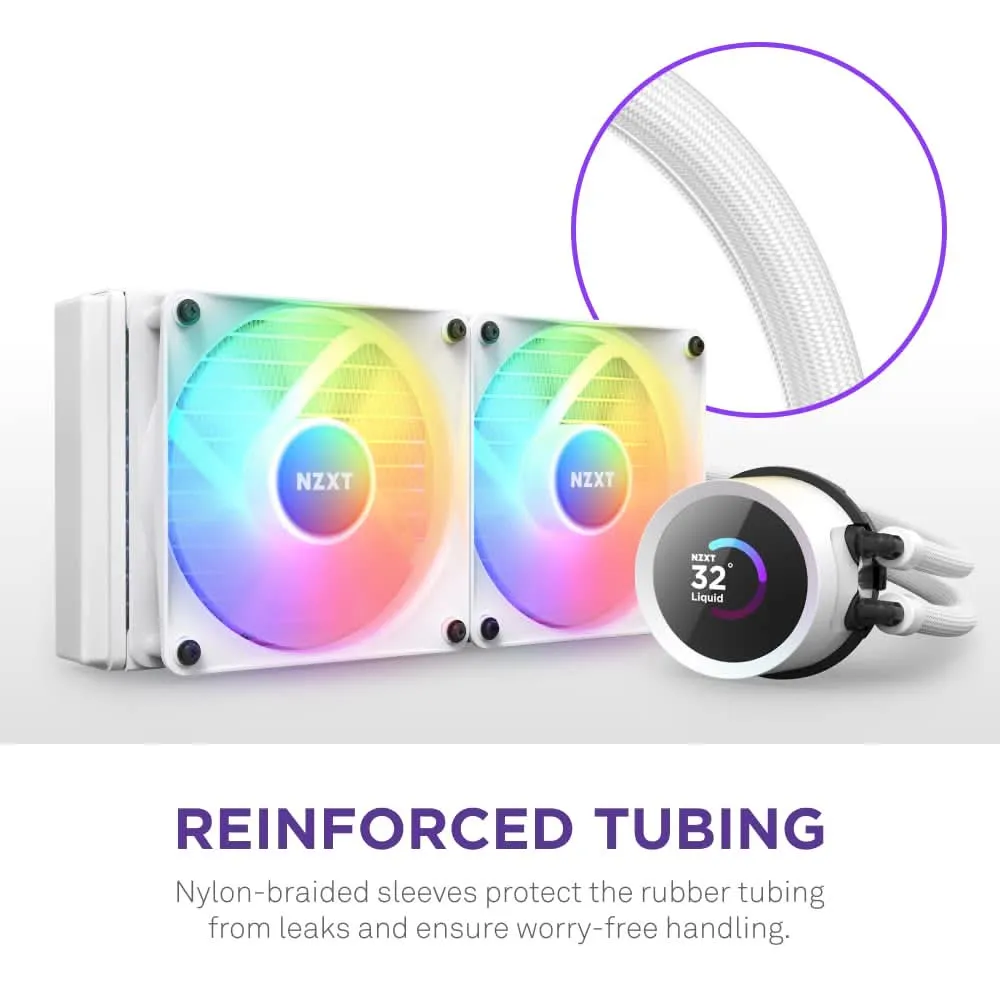 NZXT KRAKEN 240MM RGB AIO LIQUID COOLER WHITE