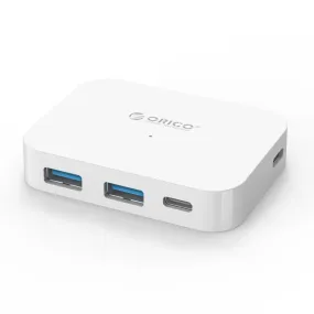 Orico 4 Port USB-C to 2xUSB3.0|2xUSB-C Hub - White - TC2U-U3-WH-PRO