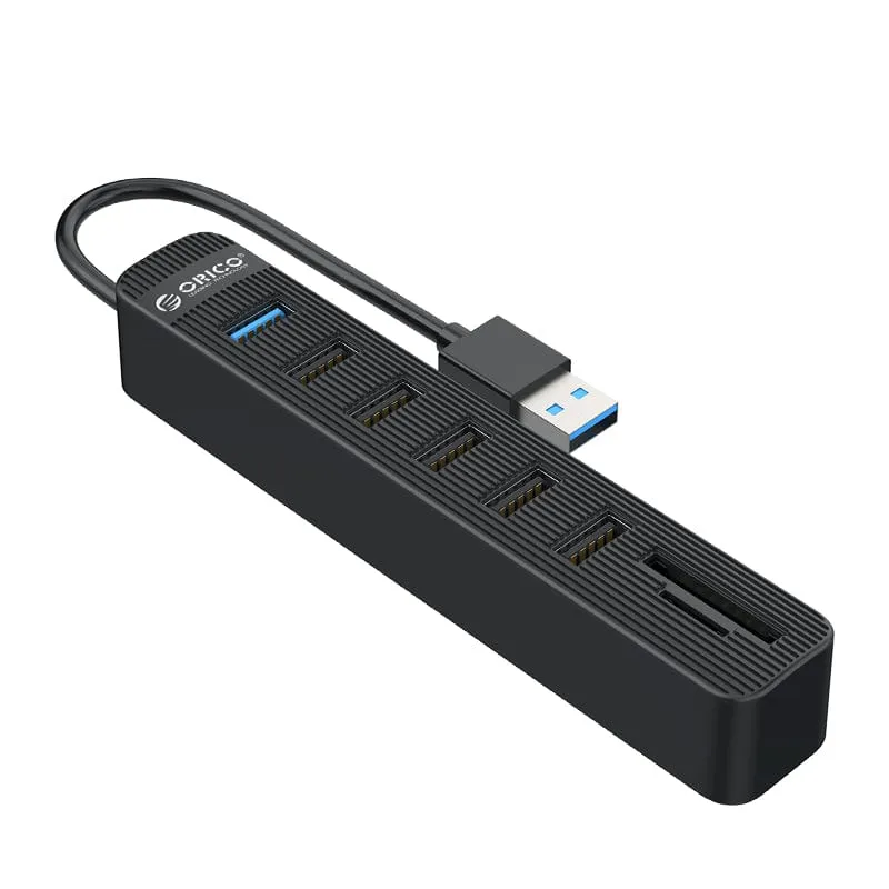 Orico Usb3.0 To 1x Usb 3.0 | 5x Usb2.0   Sd|Tf Hub Bk Twu32 6 Ast Bk Ep