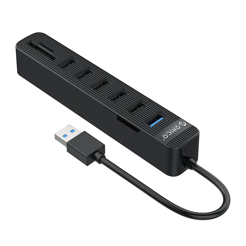 Orico Usb3.0 To 1x Usb 3.0 | 5x Usb2.0   Sd|Tf Hub Bk Twu32 6 Ast Bk Ep