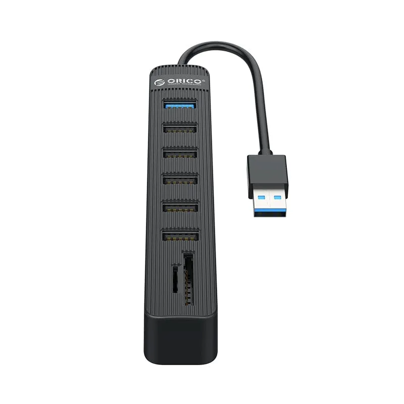 Orico Usb3.0 To 1x Usb 3.0 | 5x Usb2.0   Sd|Tf Hub Bk Twu32 6 Ast Bk Ep