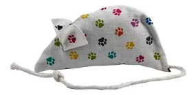 Pawprints on Cream Catnip Mouse