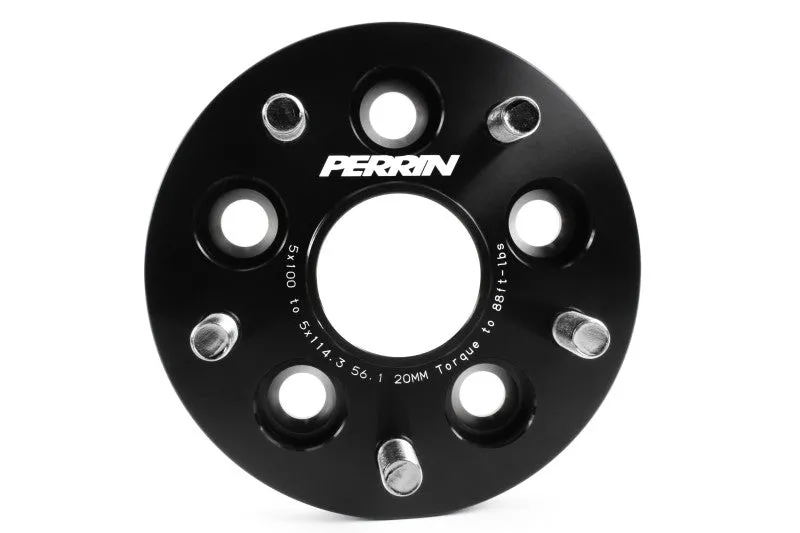 PERRIN Performance 13-16 Scion FR-S Wheel Adapters 5X100 TO 5X114.3 (paPSP-WHL-220BK)