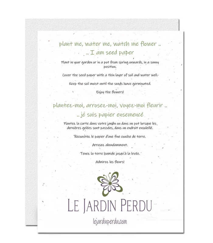 Plantable Wedding Card - Mice