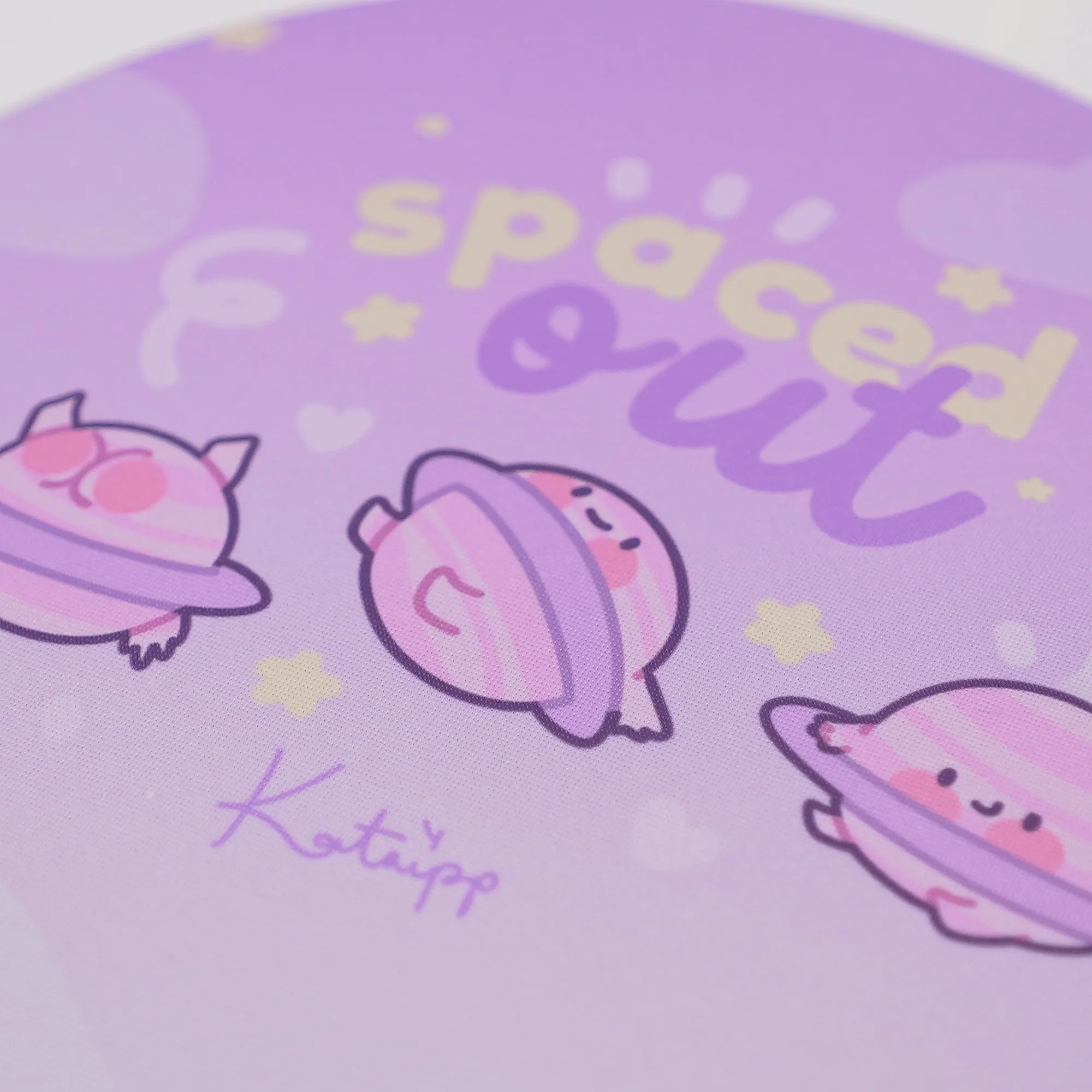 Pocket Planets: Saturn The Kawaii Planet Mouse Pad - 'Spaced Out'
