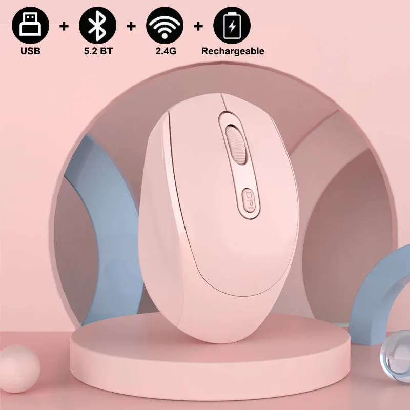 Rechargeable Bluetooth-compatible RGB Wireless Mouse
