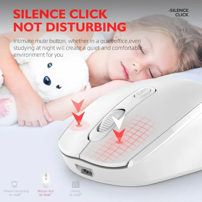 Rechargeable Bluetooth-compatible RGB Wireless Mouse