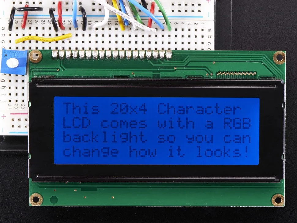 RGB backlight positive LCD 20x4   extras