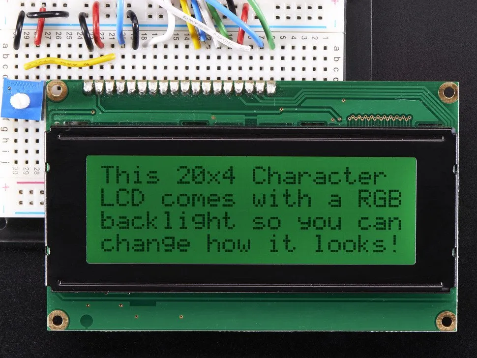 RGB backlight positive LCD 20x4   extras