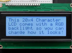 RGB backlight positive LCD 20x4   extras