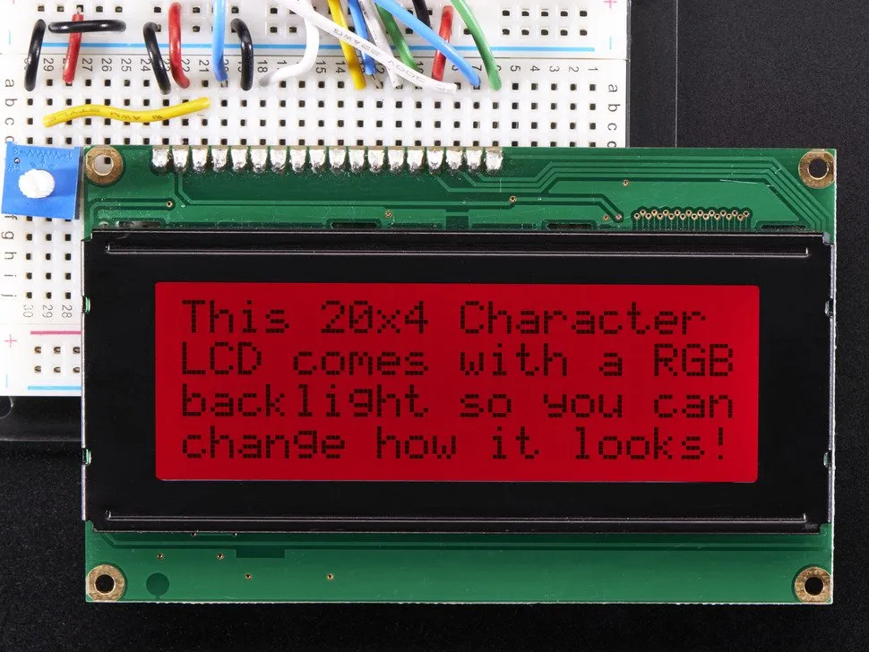 RGB backlight positive LCD 20x4   extras