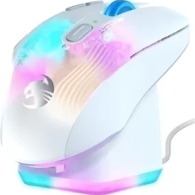 ROCCAT Mouse Kone XP Air Wireless Gaming with Charging Dock White