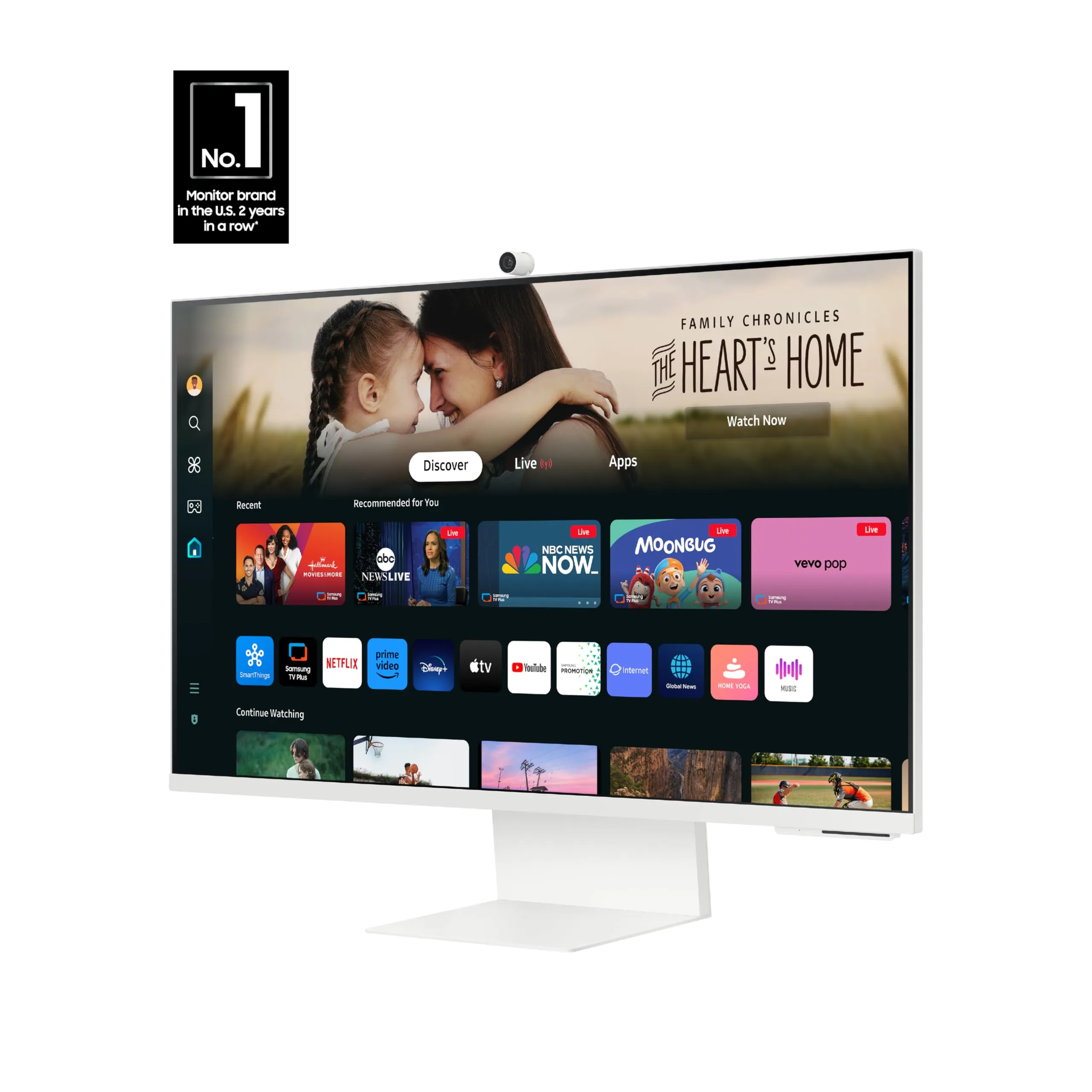 SAMSUNG 32-Inch 4K UHD Smart Monitor with HDR10 