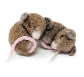 Sleepy Mice Needle Felting Kit