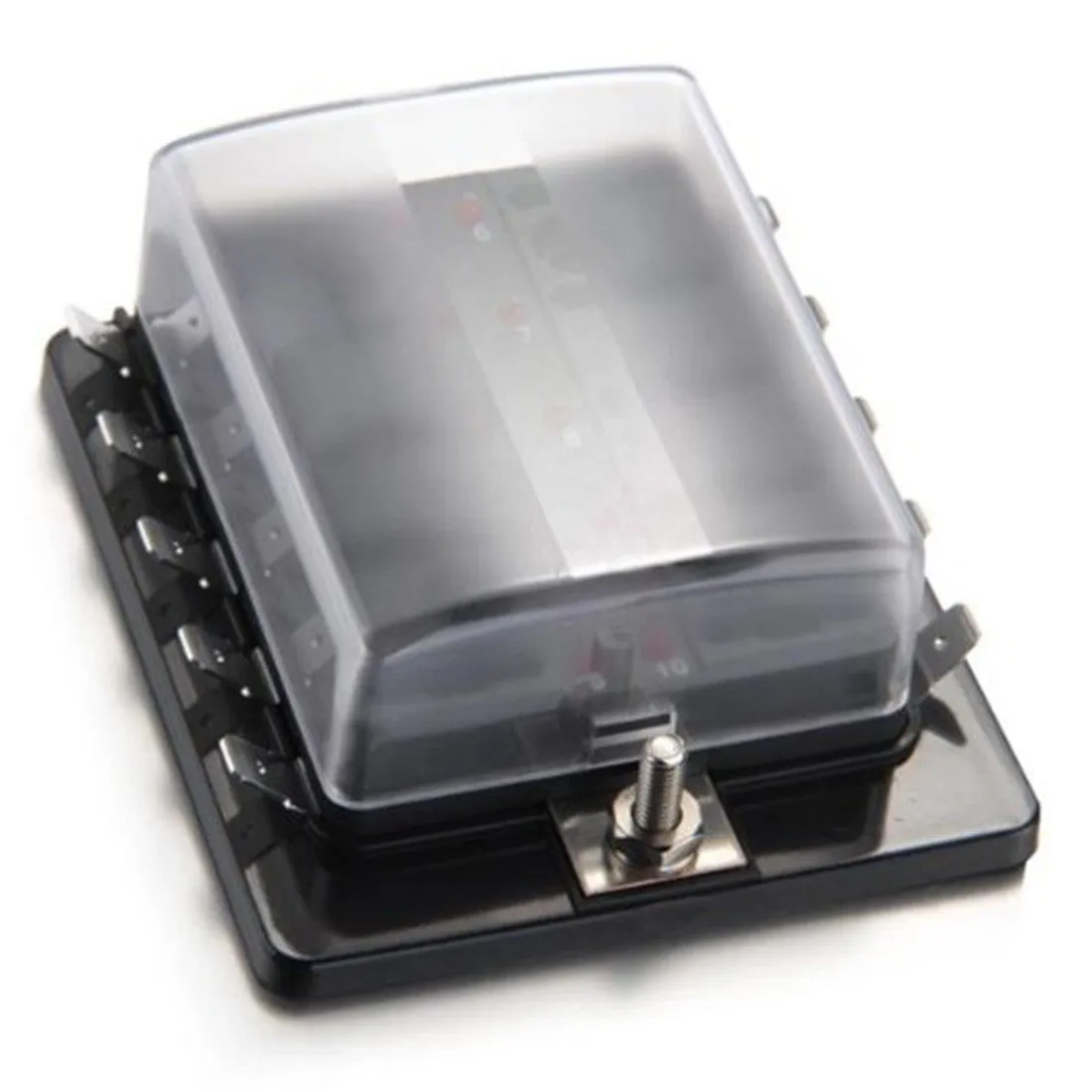 Standard Blade Fuse Box with LEDs Common Busbar / 6.3mm Blade Connection