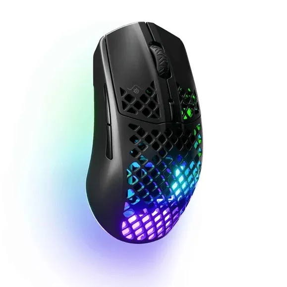 SteelSeries Aerox 3 Gaming Wireless Mouse Ultra Lightweight Black RGB Lights