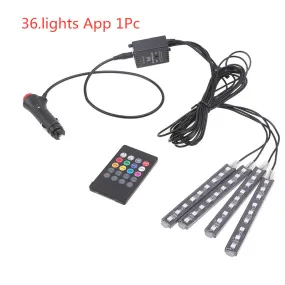 style: 36.lights App 1Pc - Wireless Remote Car RGB Lights LED