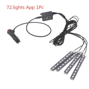 style: 72.lights App 1Pc - Wireless Remote Car RGB Lights LED