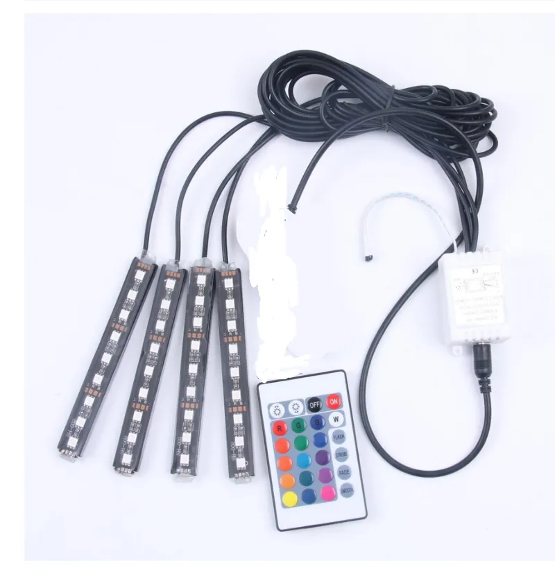 style: Remote control - Wireless Remote Car RGB Lights LED Strip