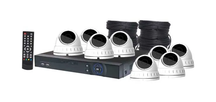 Surveillance Packages 4MP AHD Real Time CCTV Hybrid DVR   8 Dome Camera Package  S9905C