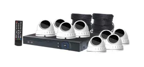 Surveillance Packages 4MP AHD Real Time CCTV Hybrid DVR   8 Dome Camera Package  S9905C