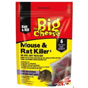 The Big Cheese Mouse & Rat Killer2 Bait - 6 Pack The Big Cheese Mouse & Rat Killer2 Bait - 6 Pack