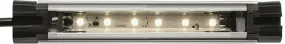 Waldmann 112544005-00011100, LIQ 6, SLIM Tube Light; 7.7 in., Matte Lens, 24V DC, Adjustable Mounting