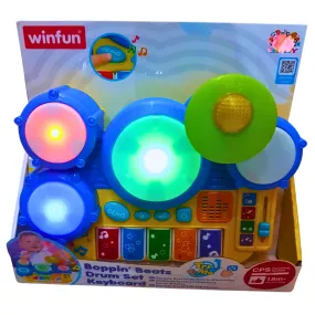 Winfun Boppin' Beats Drum Set Keyboard - Interactive Musical Toy for Toddlers
